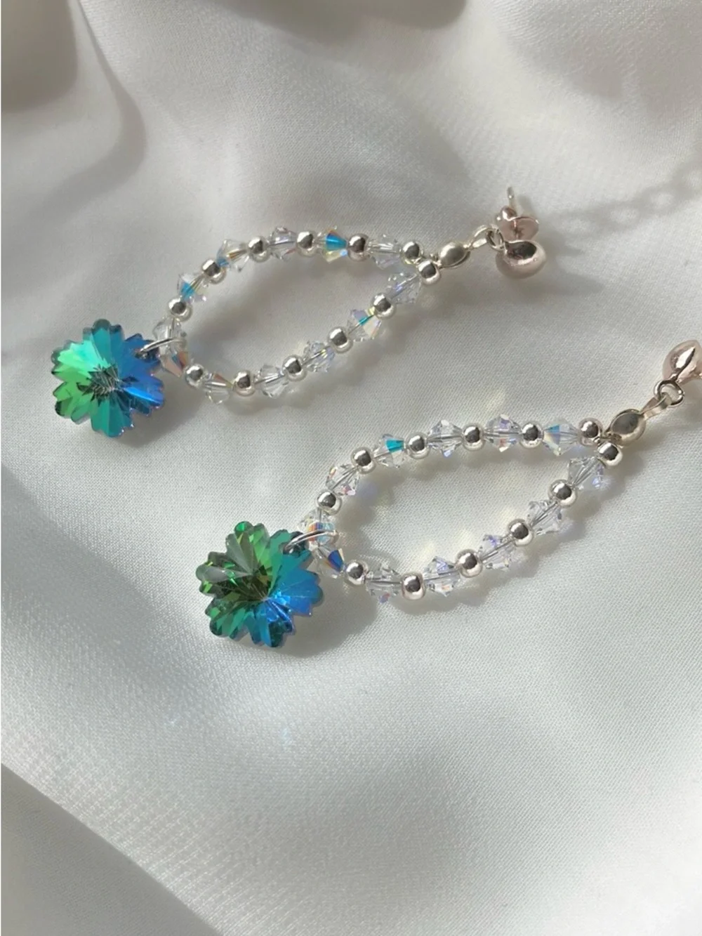 Winter Snowflake Earrings - Picture 2 of 5